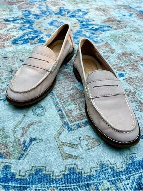 Sperry Dusty Rose Leather Penny Loafers Women’s Size 8.5